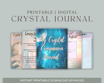 Crystal Companion Journal: Digital Tracker & Manifestation Workbook (Printable PDF)