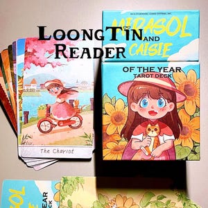 Baraja de tarot Mirasol y Caisie del año: versiones de coleccionista, estándar y mini, tarot de la chica linda, tarot pastel, lectura de tarot, oráculo