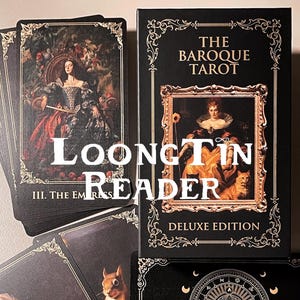 Le jeu de tarot baroque édition Deluxe – Tarot RWS de luxe, art baroque, jeu de tarot artistique, carte spirituelle, oracle, cartes de lecture de tarot