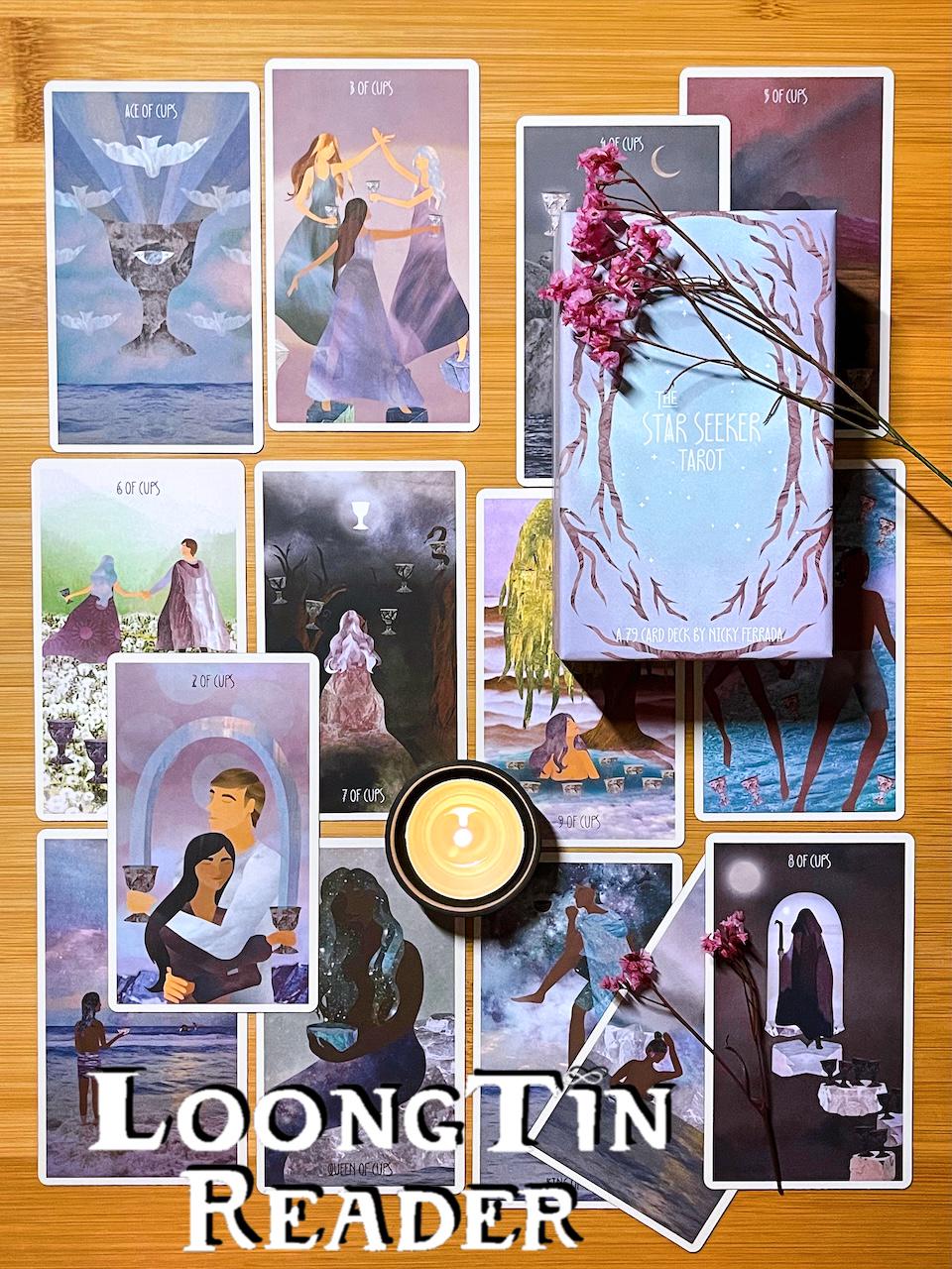 The Star Seeker Tarot Deck – RWS Based Tarot, Soulful Tarot, Rose Petal ...