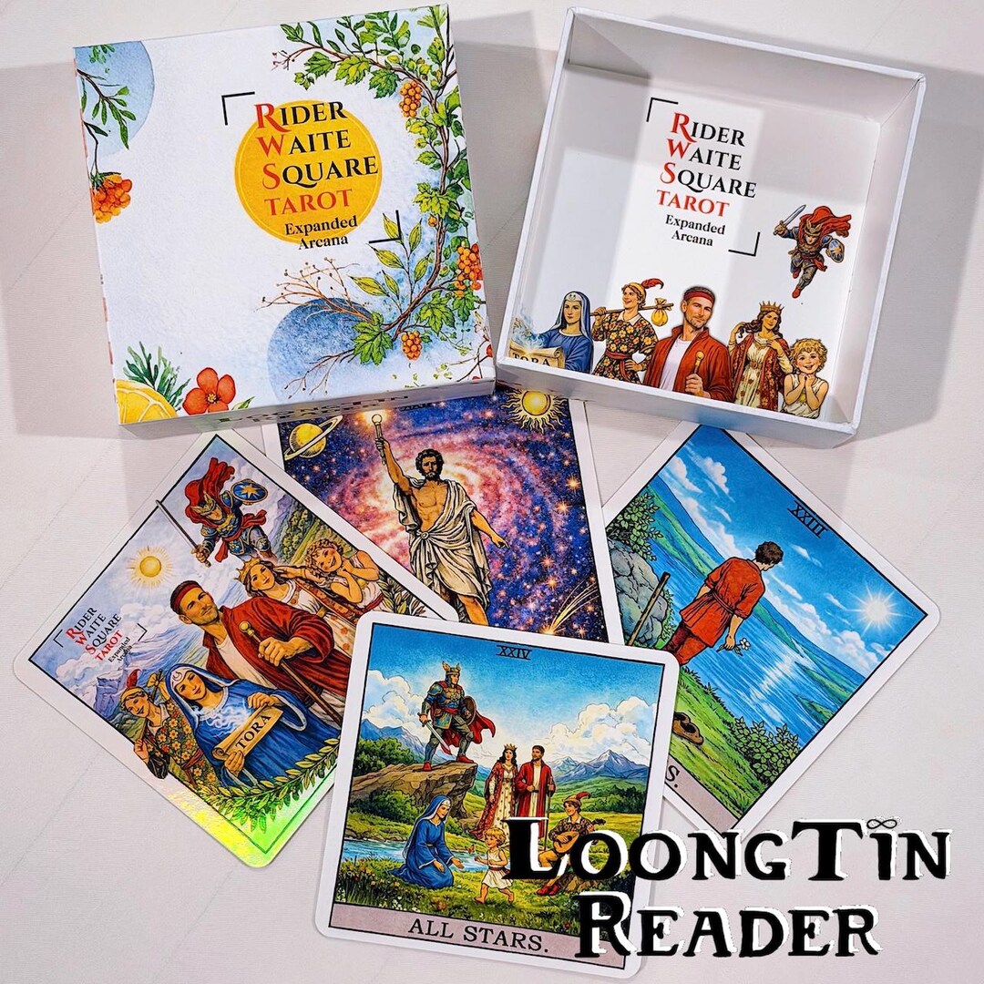 Rider Waite Square Tarot: Expanded Arcana With Extra Major Arcana Cards ...