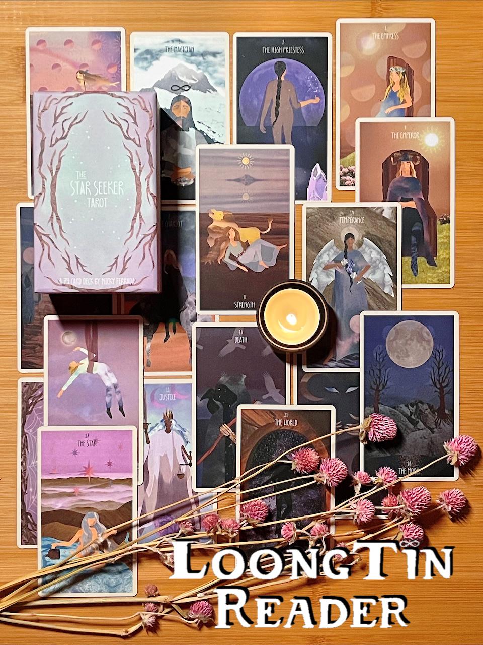 The Star Seeker Tarot Deck – RWS Based Tarot, Soulful Tarot, Rose Petal ...