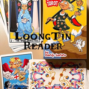 The Cheeky Tarot deck - Rider Waite Smith Tarot, RWS Tarot Deck, Whimsical Cartoon Deck, Funny Boy Tarot, Lively Tarot Deck, Classic Tarot