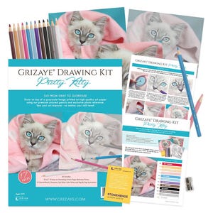 Grizaye Drawing Kit: Pretty Kitty