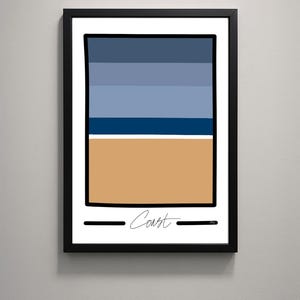Coast - Limited edition Art Giclee - Minimal Pop Art