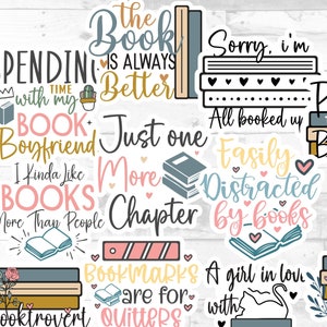 Booklover BookTok 12 Sticker Pack Kindle Sticker Bookish Reader Themed  Sticker Pack for Laptops, Tablets, Water bottle