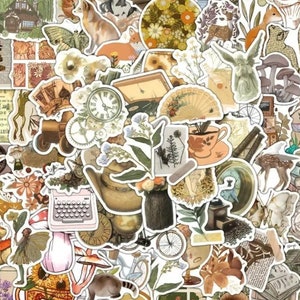 200 PCS Vintage Estético Scrapbooking Adesivos Vintage Retro Junk Journal Bullet Journal