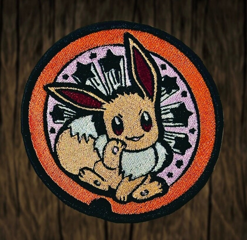 Pokemon Embroidery Patch Iron On- Pikachu, Eevee, Snorlax, Bulbasaur,  Charmander