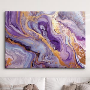 Modern Abstract Pink & Gold Minimalist Marble Oil Painting Wall Art, Framed Canvas Poster Print, Home Living Room Wall Decor Gift Ideas