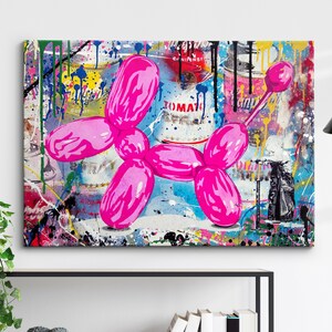 Jeff koons balloon dog painting hotsell
