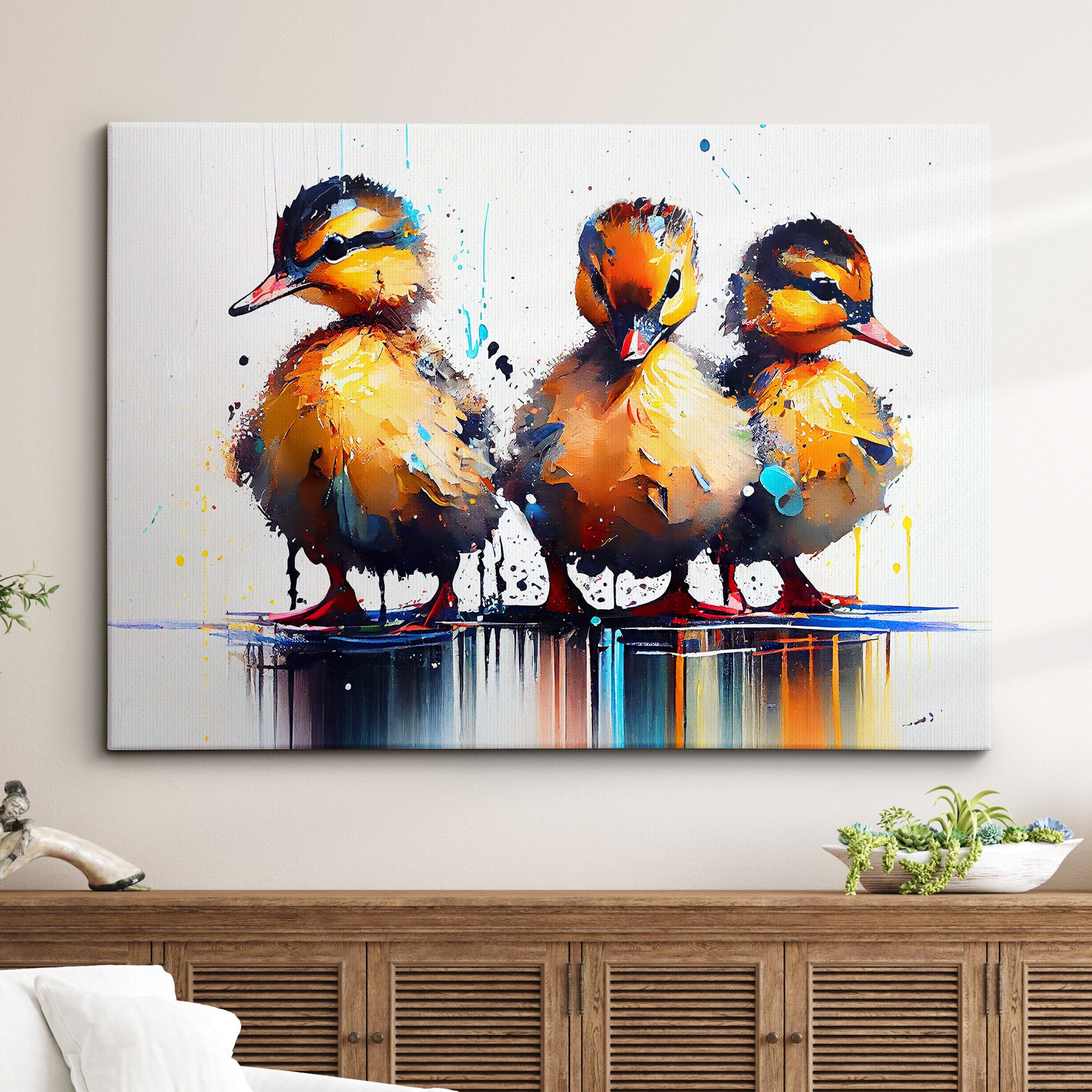 abstract art dunks on feet