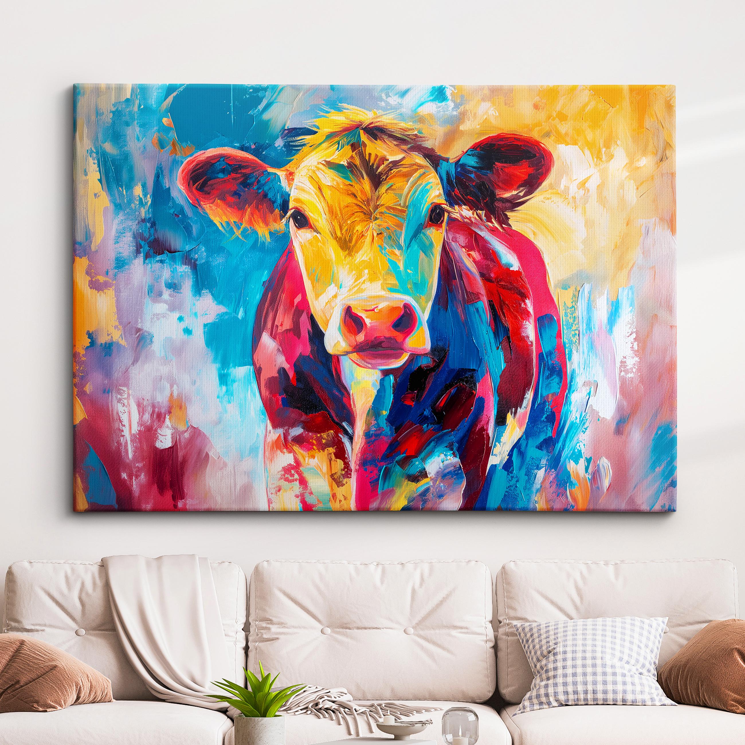 キャンバス 油絵 専用 カラフルCOWS 5 【公式通販】