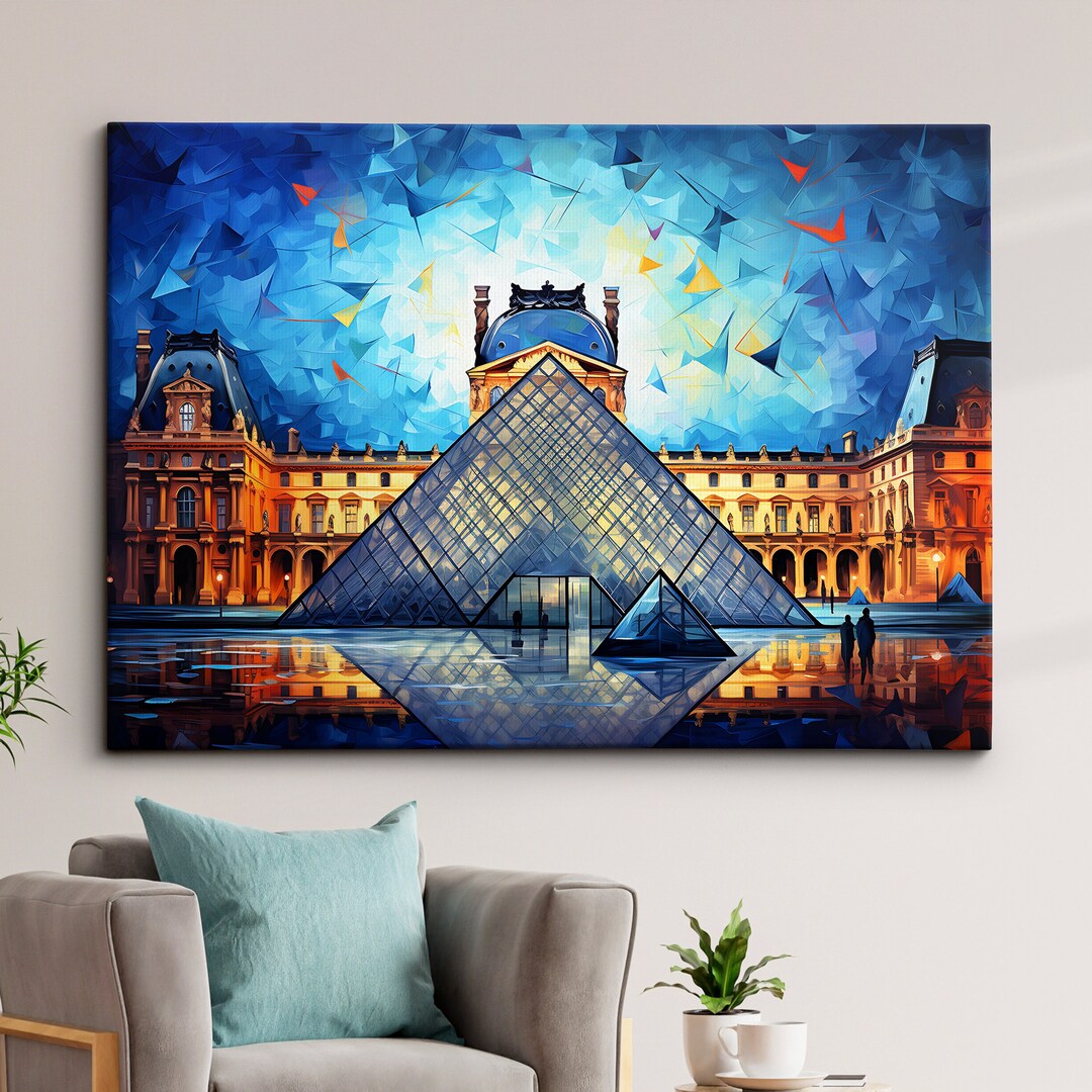 Louvre Museum Paris France Starry Night Painting Van Gogh