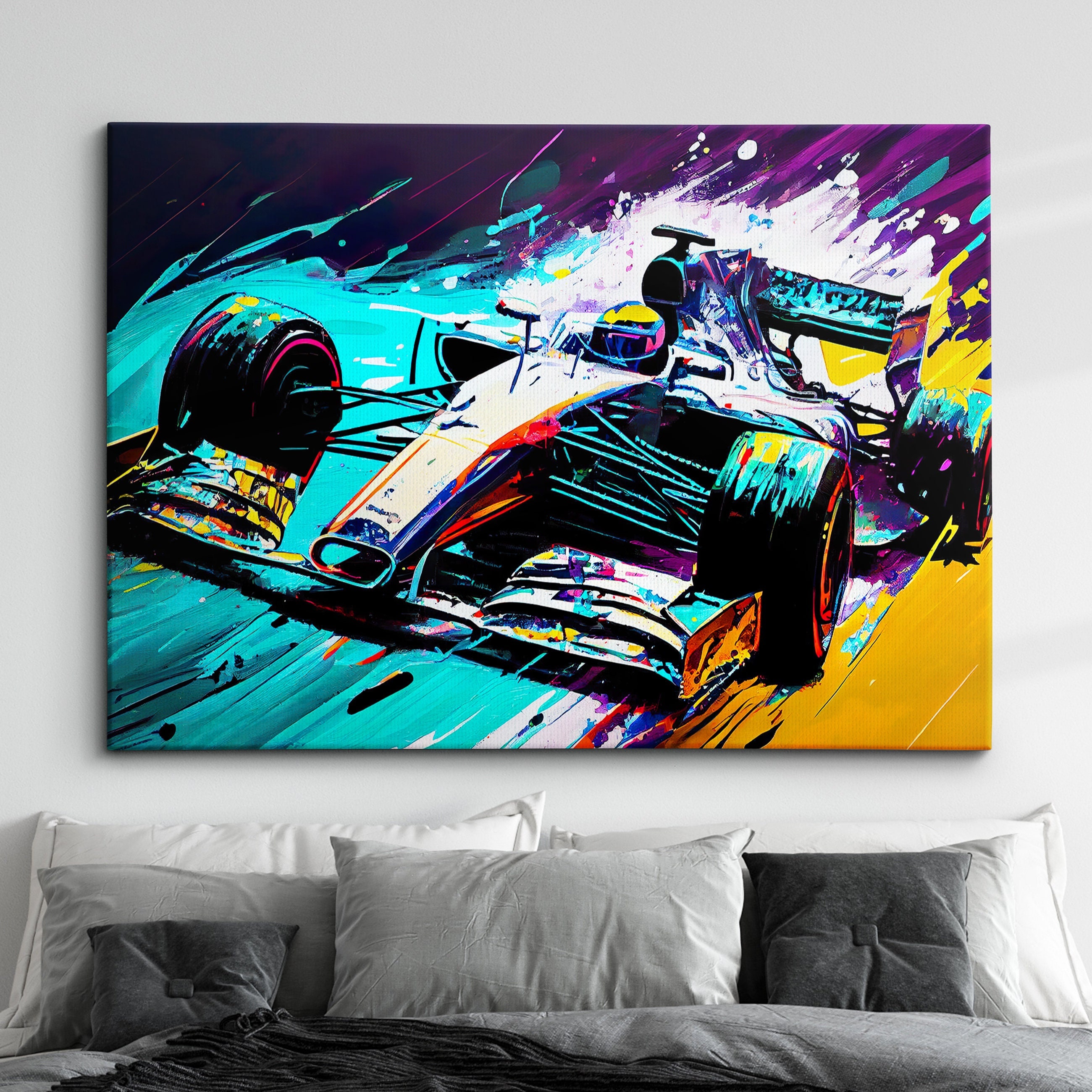Formula Grand Prix Silverstone Race Track Poster Print Hamilton Verstappen  Racing Canvas Painting Comic Wall Art Room Decor,Race Car Wall Decor,F1