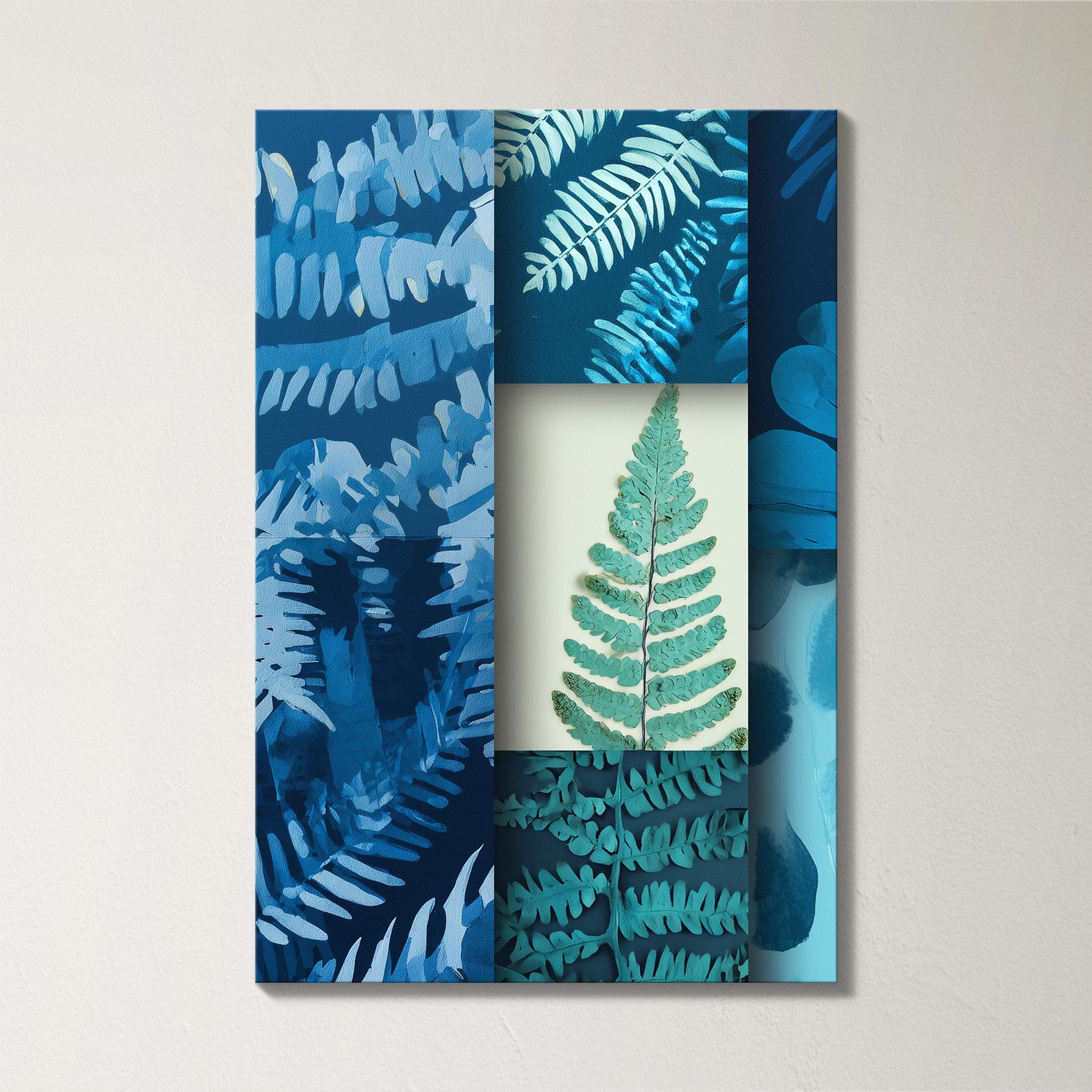 Blue Botanical Wall Art Set, 3-piece Canvas Prints, Nature Inspired ...