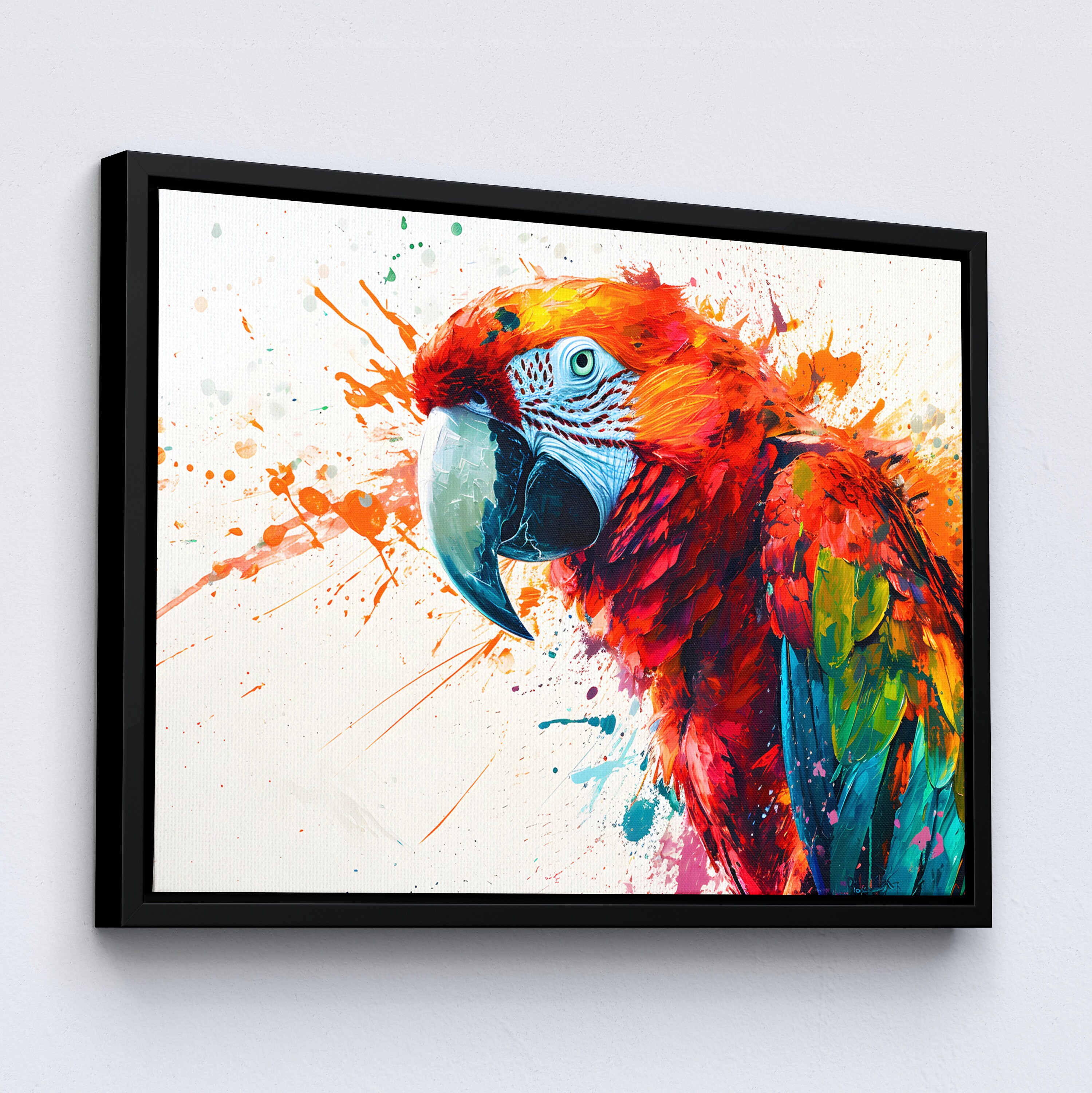 Caroline's Treasures MW1216PW1216 Parrots Yo Yo Mama cuscino decorativo in tessuto, 12H x16W, multicolore