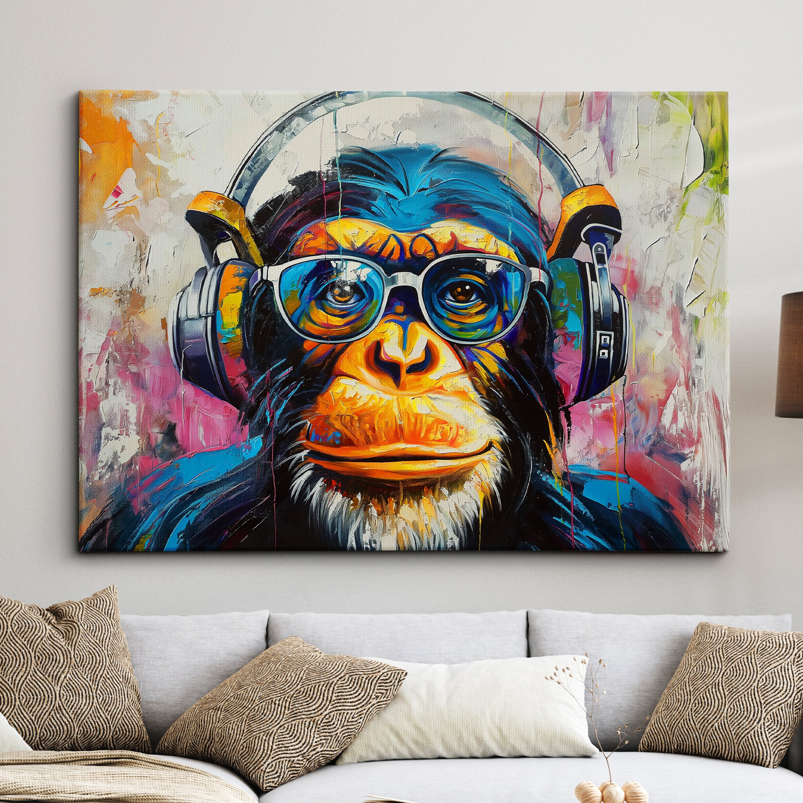Runa art Tableau Décoration Murale Mandala Abstrait 200x100 cm - 5