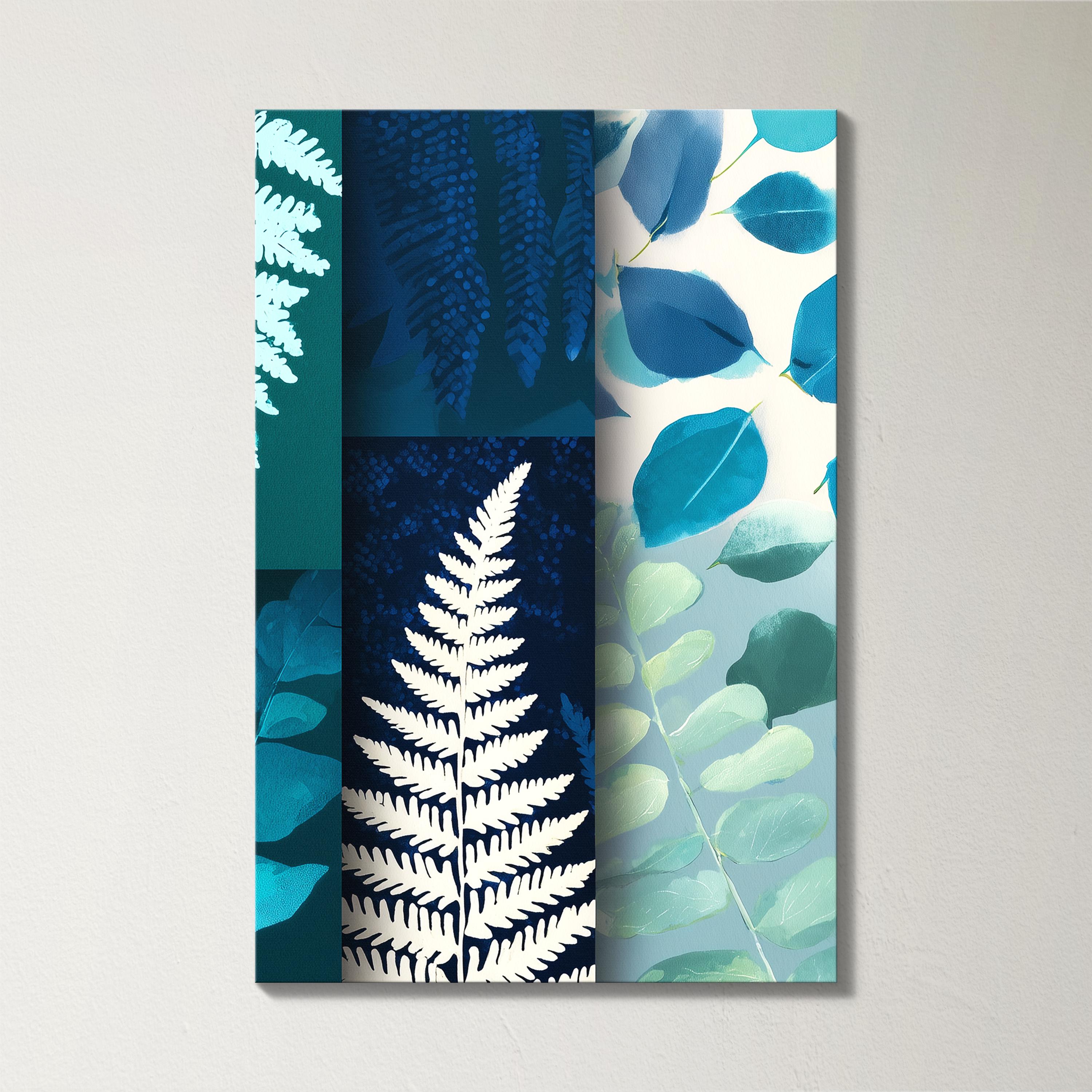 Blue Botanical Wall Art Set, 3-piece Canvas Prints, Nature Inspired ...