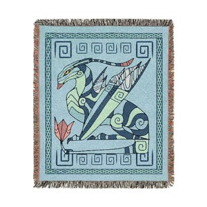 Mountain Banshee Ikran Dragon Avatar Inspired Stylized 50x60 High Quality Woven Blanket