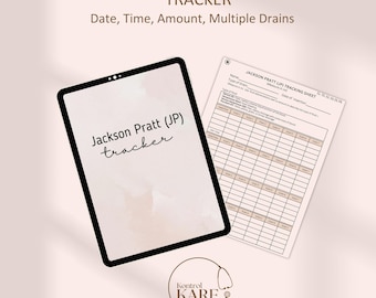 Jackson Pratt Drain Output Tracker, Surgical Drain Record Sheet, Post Op Drain Log, Mastectomy Drain, Breast Cancer Goodnotes Ipad, Android