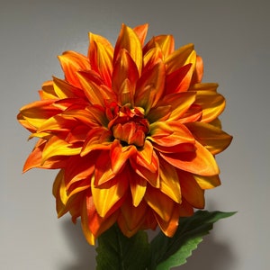 Extra large faux dahlia