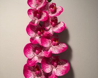 Real touch orchid with faux leaves