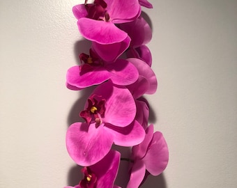 Luxury Real touch orchid with faux leaves