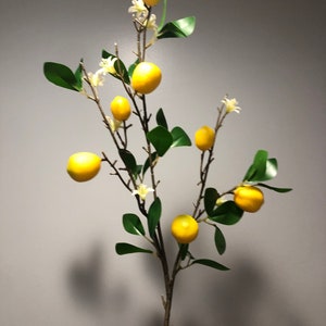 One faux lemon branch