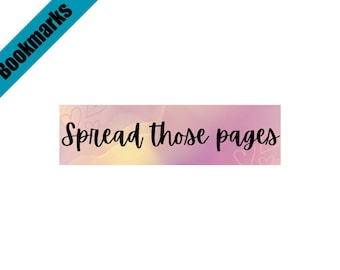 Spread Those Pages Bookmark | Spicy Bookish Gift | Smutty Romance Bookmark | Laminated Bookmark | Book Girlie Merch