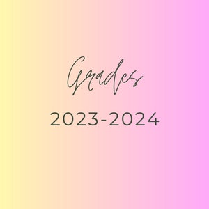 Grade book Template
