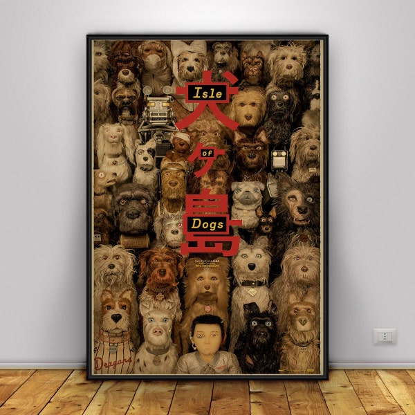 Isle of Dogs Poster, Wall Art, Wall Prints, Home Decor, Kraft Paper Print, Gift Poster, Movie Poster