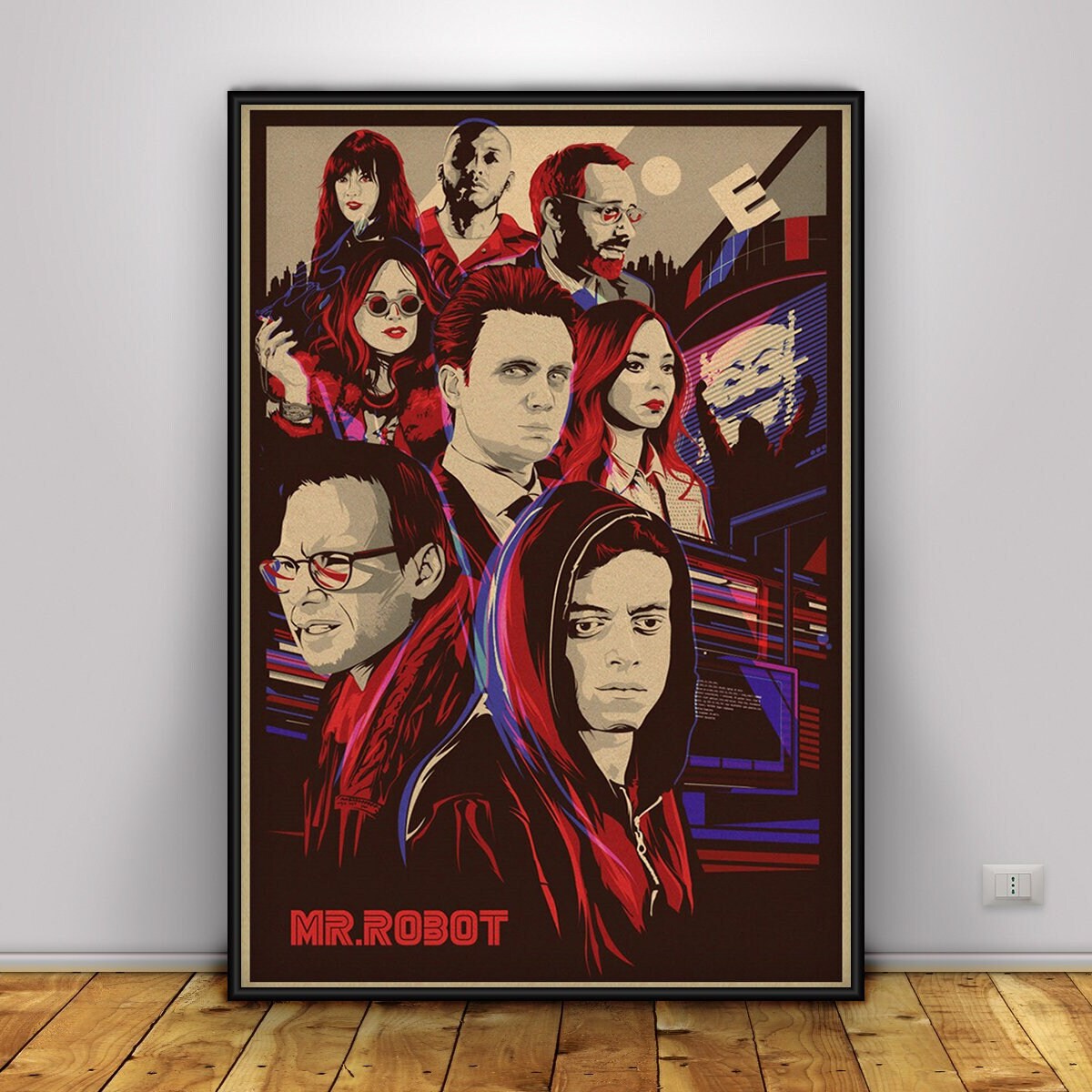 Mr Robot & Elliot Art Board Print for Sale by finntrollhammer