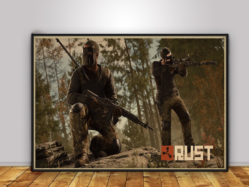 Rust Game Poster, Wall Art, Wall Prints, Home Decor, Kraft Paper Print ...