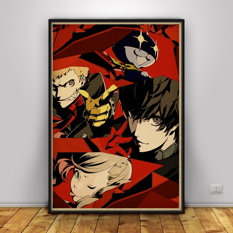 Persona 5 Poster, Wall Art, Wall Prints, Home Decor, Kraft Paper Print, Gift Poster, Game Poster ...