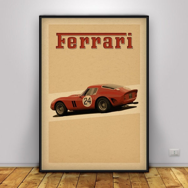 Classic Legend Racing Cars Poster, Wall Art, Wall Prints, Home Decor, Kraft Paper Print, Gift Poster, Retro Poster