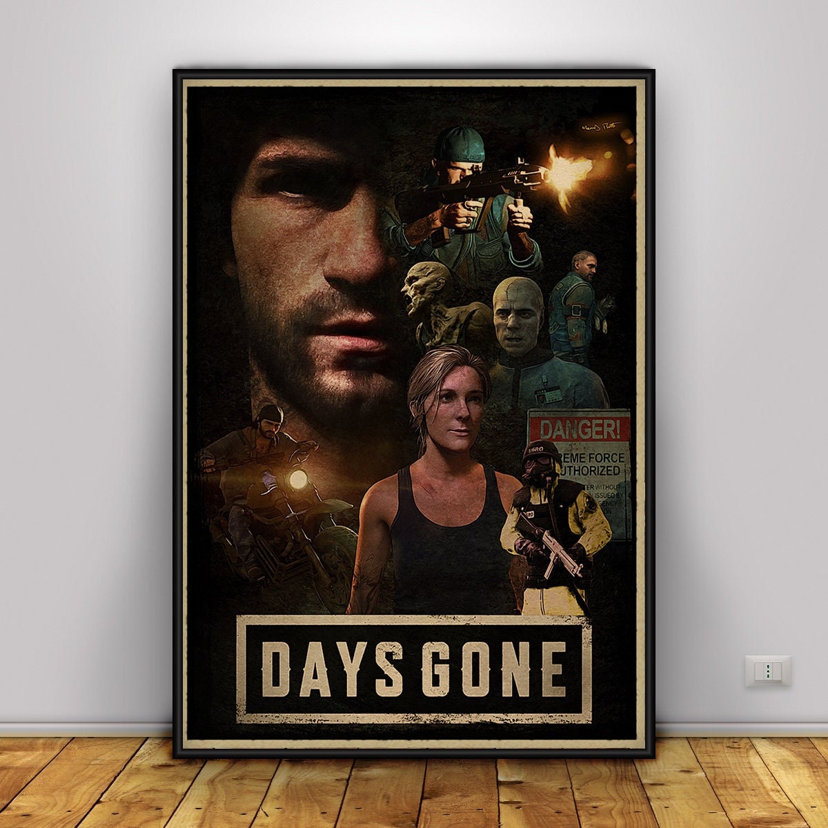 PLGG Game Days Gone 2 Canvas Poster Wall Art Decor Print Picture Paintings  for Living Room Bedroom Decoration Unframe：12×18inch(30×45cm) :  : Home & Kitchen