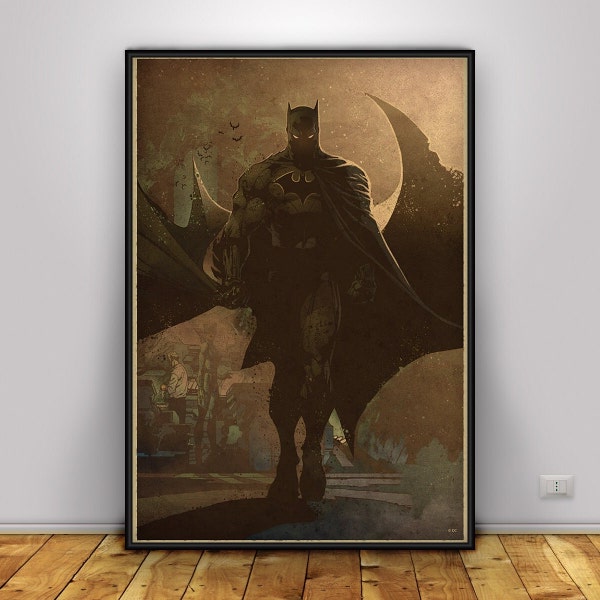 Classic Movie Heroes Poster, Wall Art, Wall Prints, Home Decor, Kraft Paper Print, Gift Poster, Movie Poster