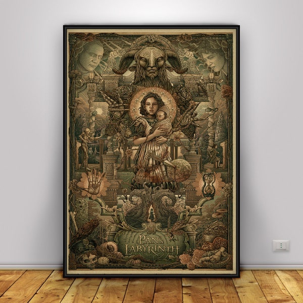 Pan's Labyrinth Poster, Wall Art, Wall Prints, Home Decor, Kraft Paper Print, Gift Poster, Movie Poster