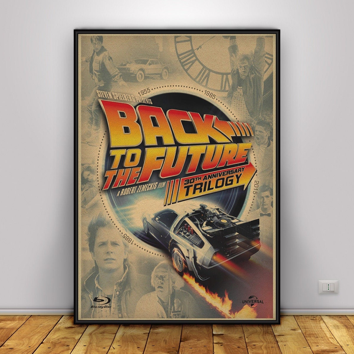 Discover バック トゥ ザ フューチャー ポスター プリント 家 装飾 飾り 壁掛け 部屋 アート Vintage Back to the Future Movie Poster