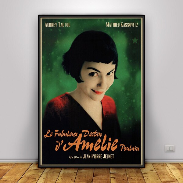 Amelie Poster, Wall Art, Wall Prints, Home Decor, Kraft Paper Print, Gift Poster, Movie Poster