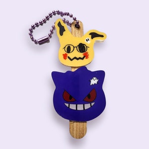 Mimikyu & Gengar Keychain