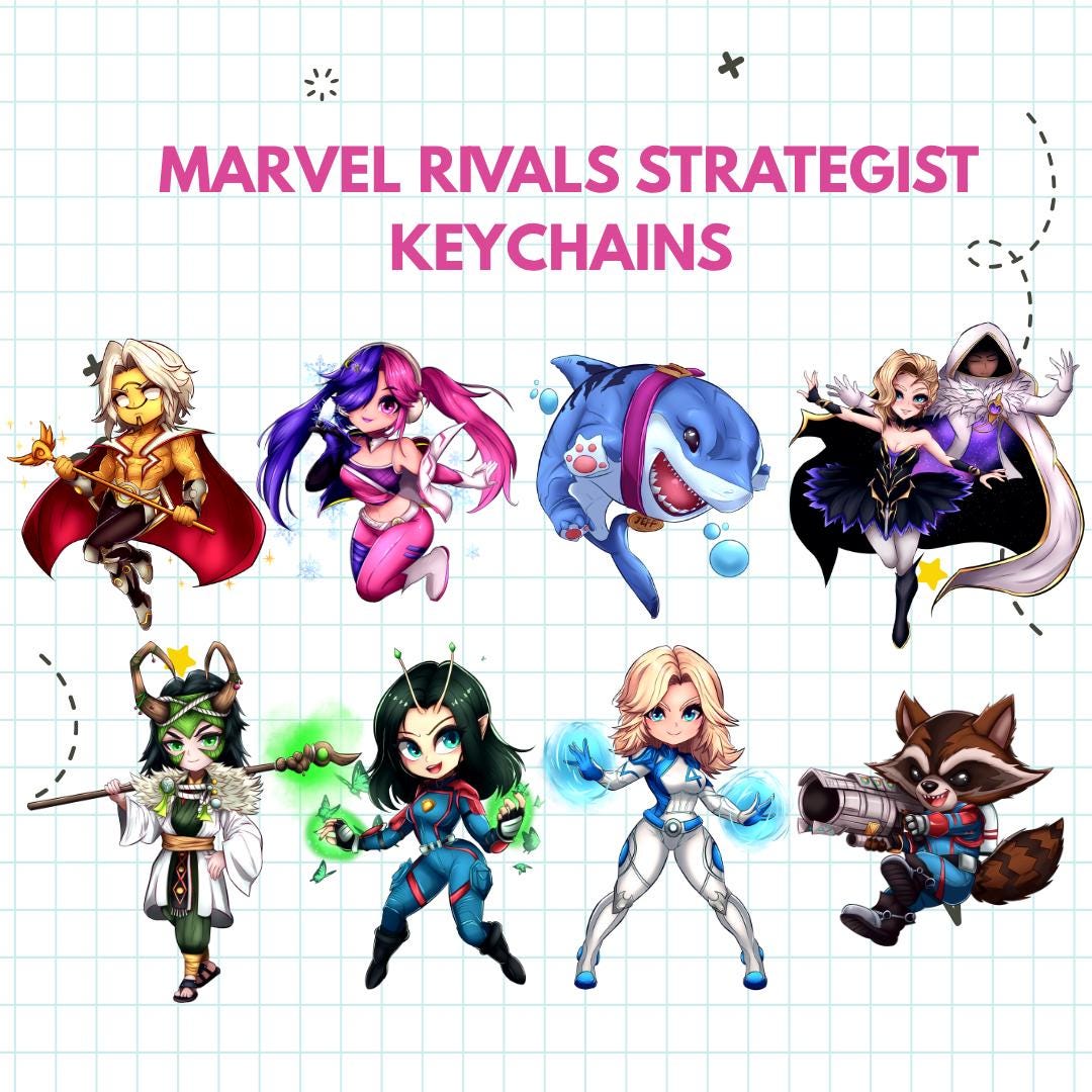 Marvel Rivals Strategist Keychains