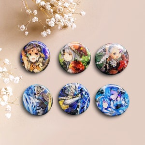 6 Random 1.25 TCG Fire Emblem Buttons Pins