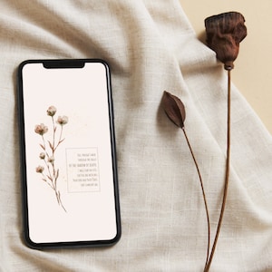 Christian Phone Wallpaper, Jesus art, Phone background, Scripture Art, Psalm 23, You are with me