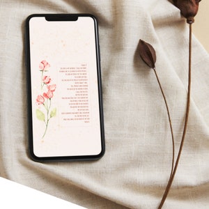 Christian Phone Wallpaper, Jesus art, Phone background, Scripture Art, Psalm 23, The Lord is My Shepard
