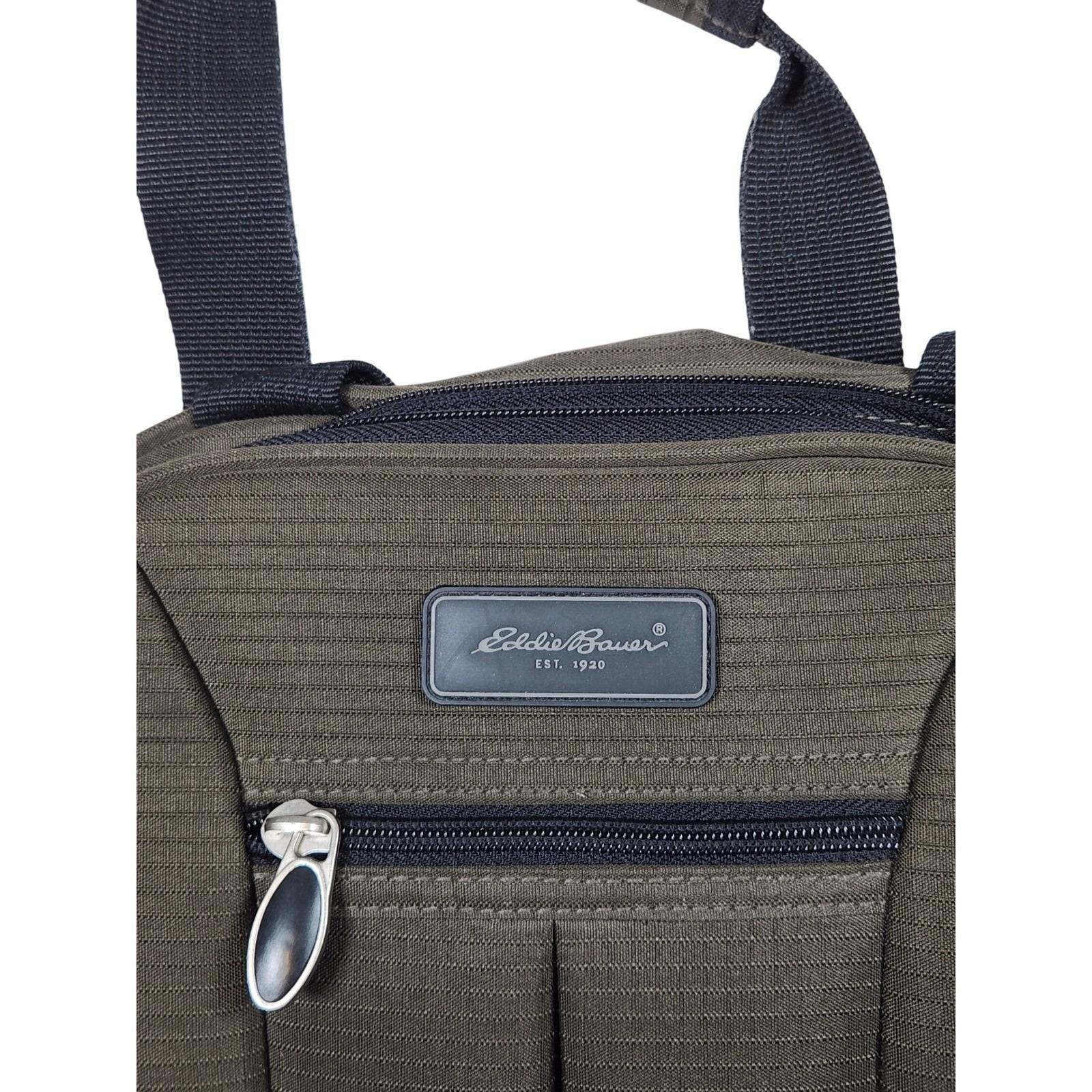 Vintage 90s/y2k Eddie Bauer Olive Green Crossbody Carry on Travel