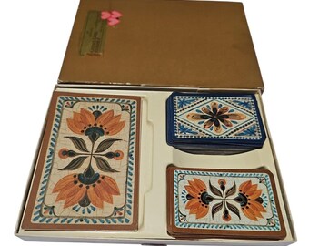 Kenmerkende vintage bridge-speelkaarten. Met notitieboek, stil, goede staat