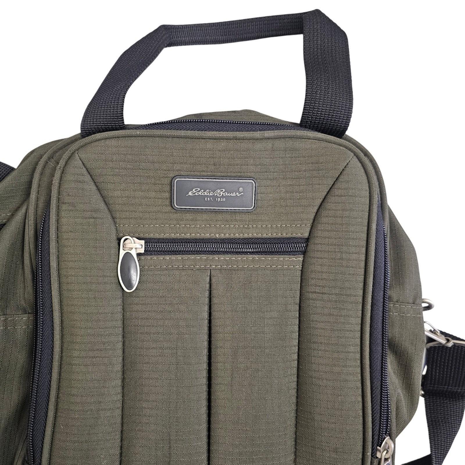 Vintage 90s/y2k Eddie Bauer Olive Green Crossbody Carry on Travel