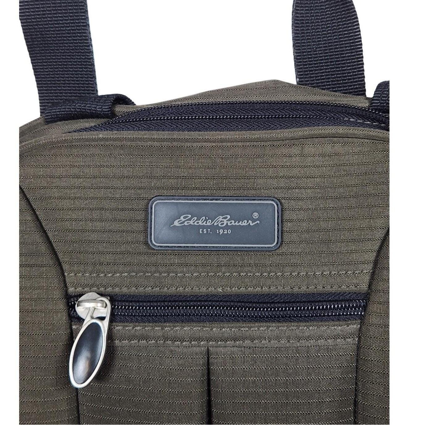 Vintage 90s/y2k Eddie Bauer Olive Green Crossbody Carry on Travel