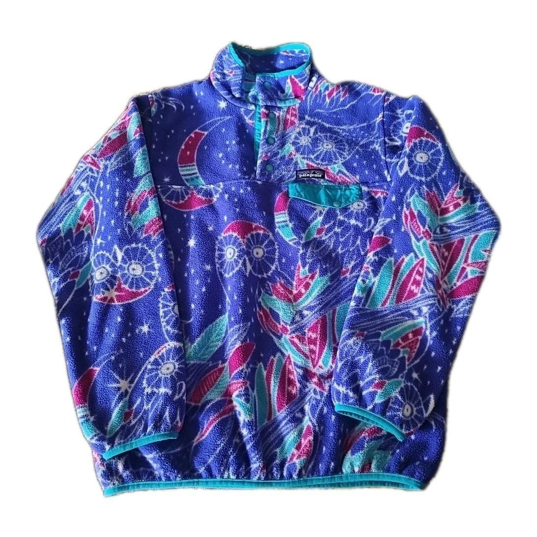 レア patagonia パタゴニア シンチラ スナップT フクロウ 月 希少